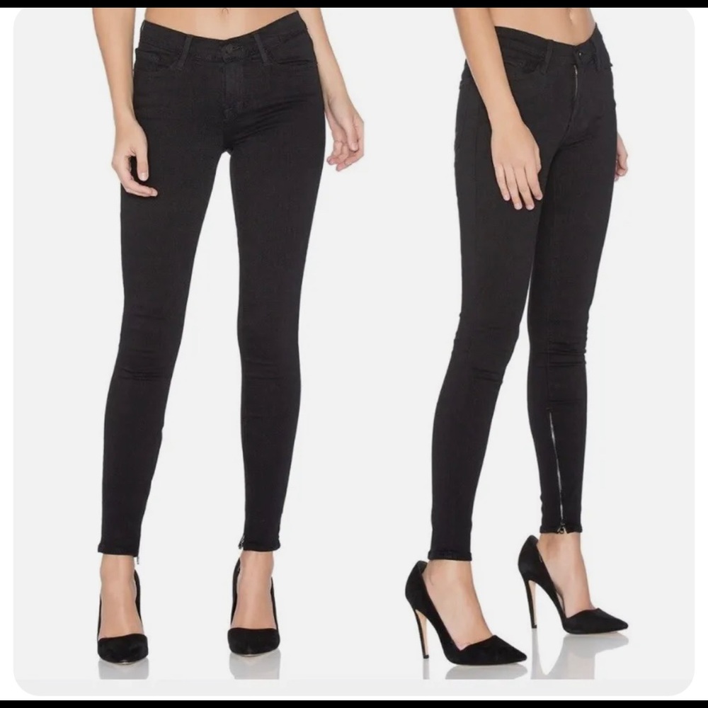 FRAME Denim Le Skinny De Jeanne Super Stretch in St. Quintin W/Ankle Zip